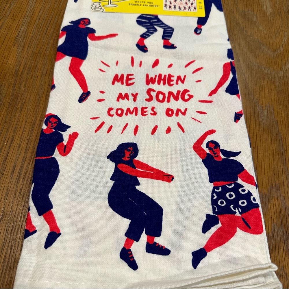 Blue Q Dish Towel - Me When My Song Comes On